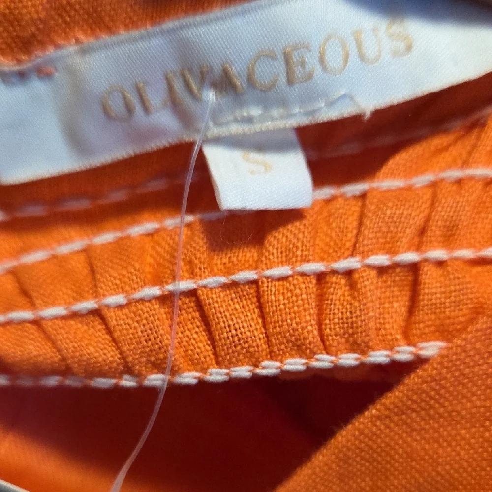 Olivaceous Vibrant Orange Off-Shoulder Mini Dress - Picture 2 of 9